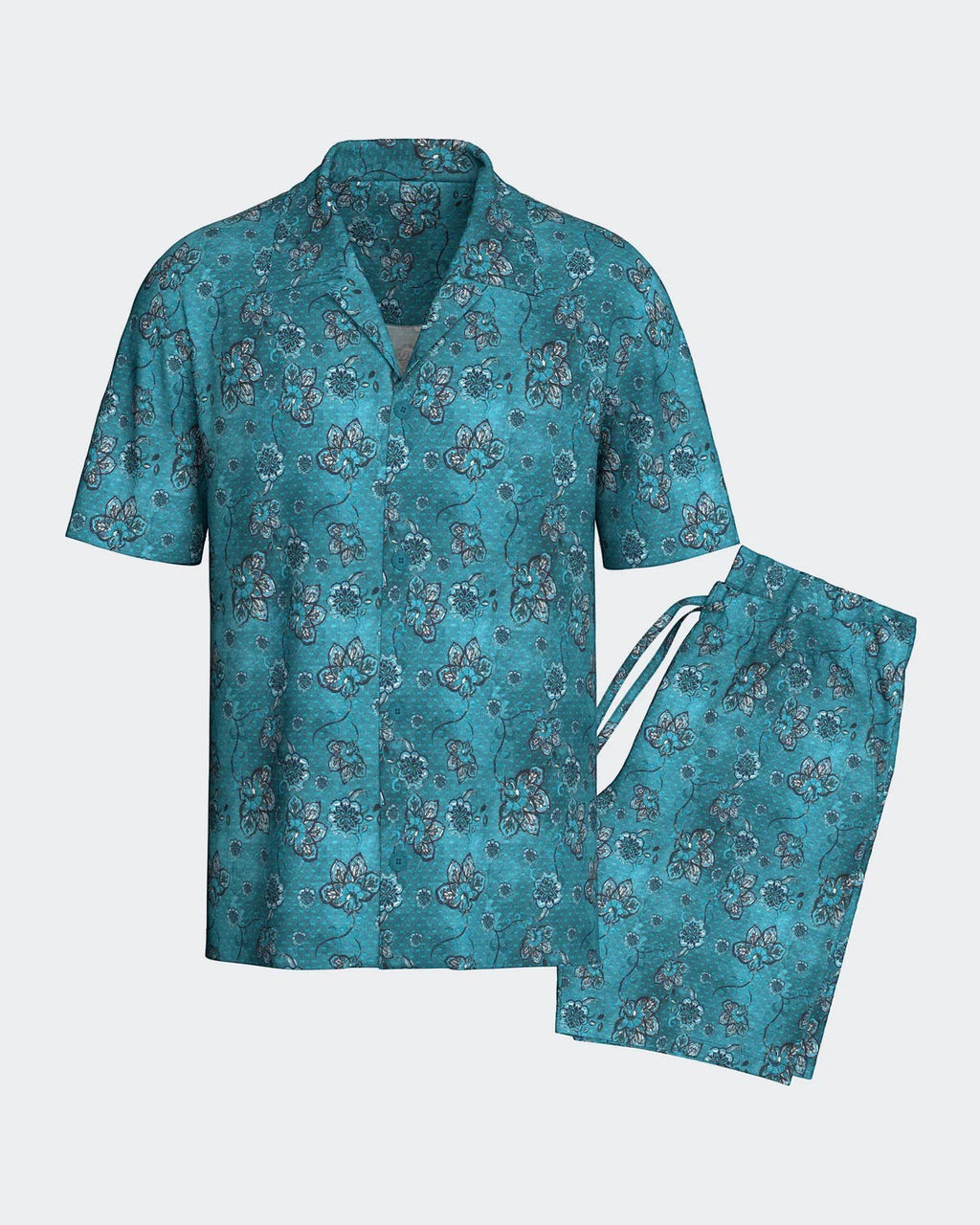 Men's Lyocell Short Loungewear Set with Buttons — Impetus, Made in Portugal | Maison Sarava