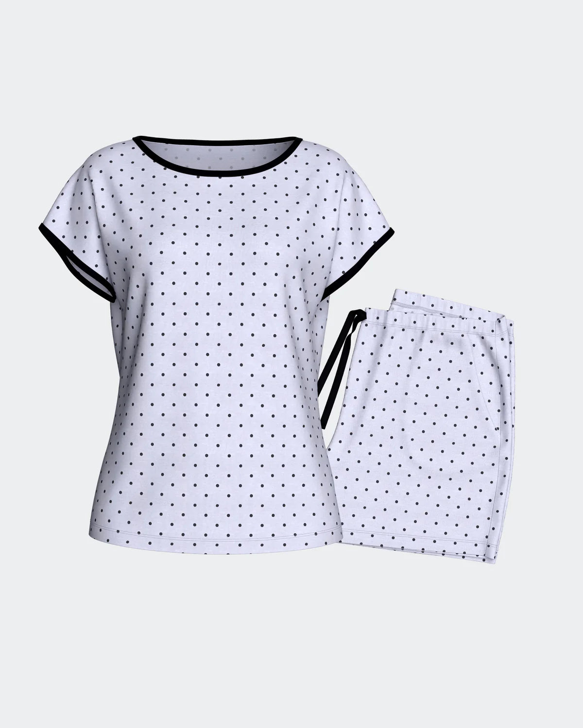 Women's Polka Dot Modal Short Loungewear Set — Impetus, Made in Portugal | Maison Sarava
