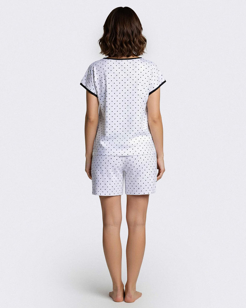 Women's Polka Dot Modal Short Loungewear Set — Impetus, Made in Portugal | Maison Sarava