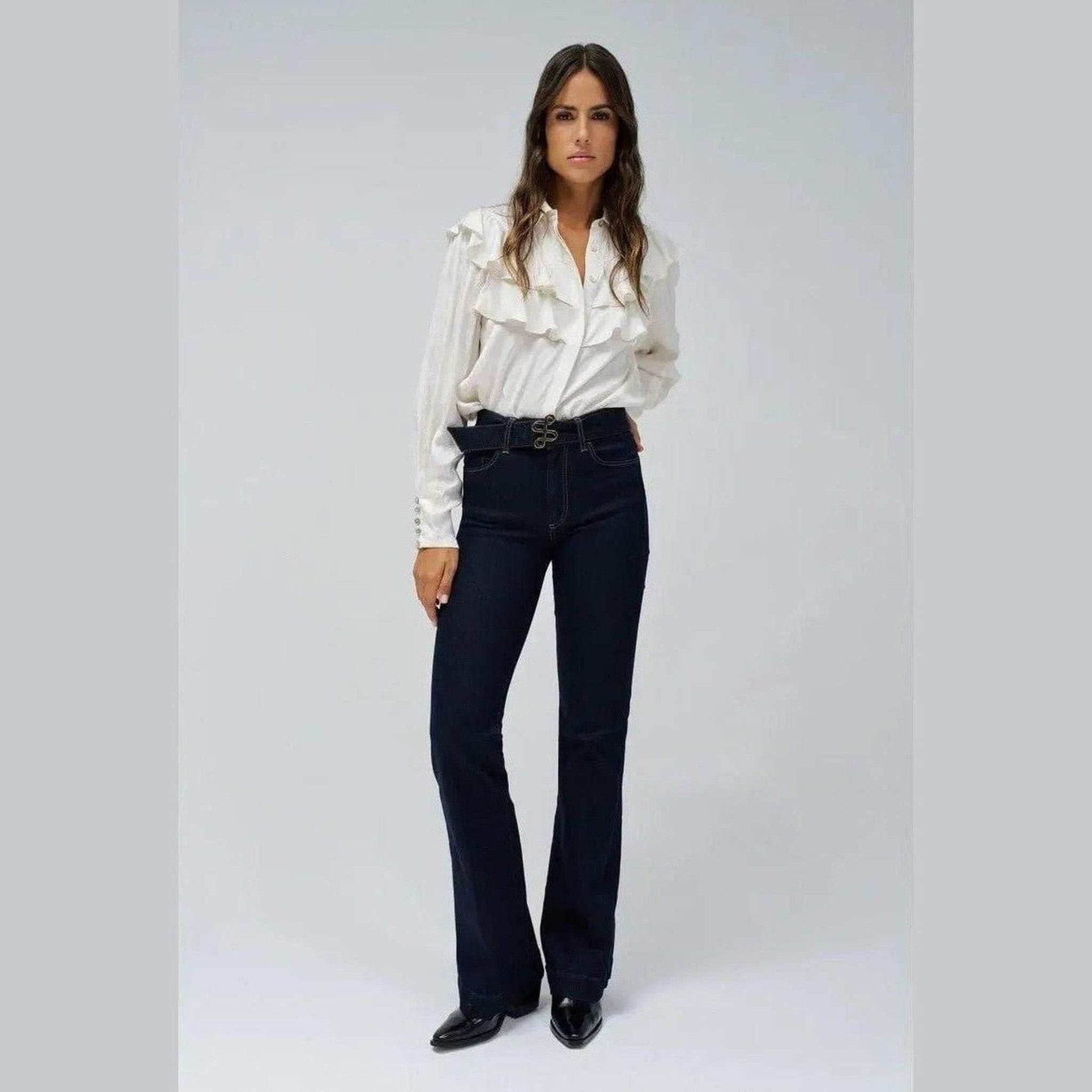 Women's Flare Jeans in Blue — Salsa Jeans, Made in Portugal | Maison Sarava Canada