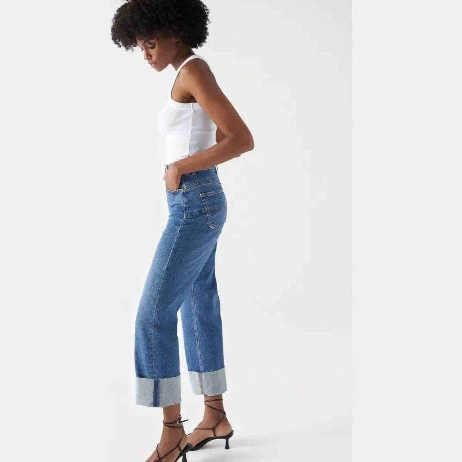 Women's Straight-Leg Jeans in Blue — Salsa Jeans, Made in Portugal | Maison Sarava Canada