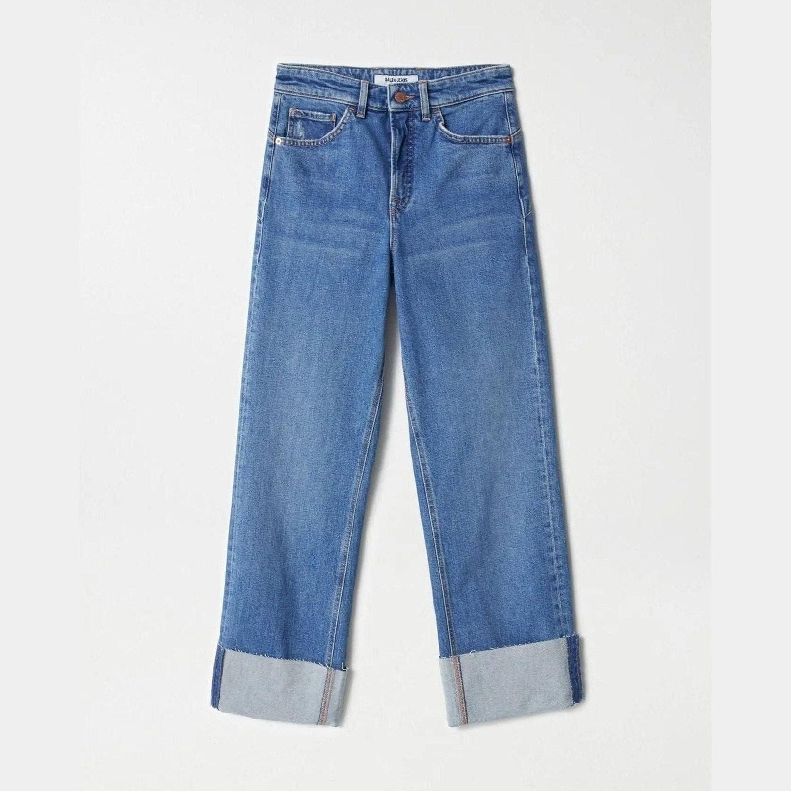 Women's Straight-Leg Jeans in Blue — Salsa Jeans, Made in Portugal | Maison Sarava Canada