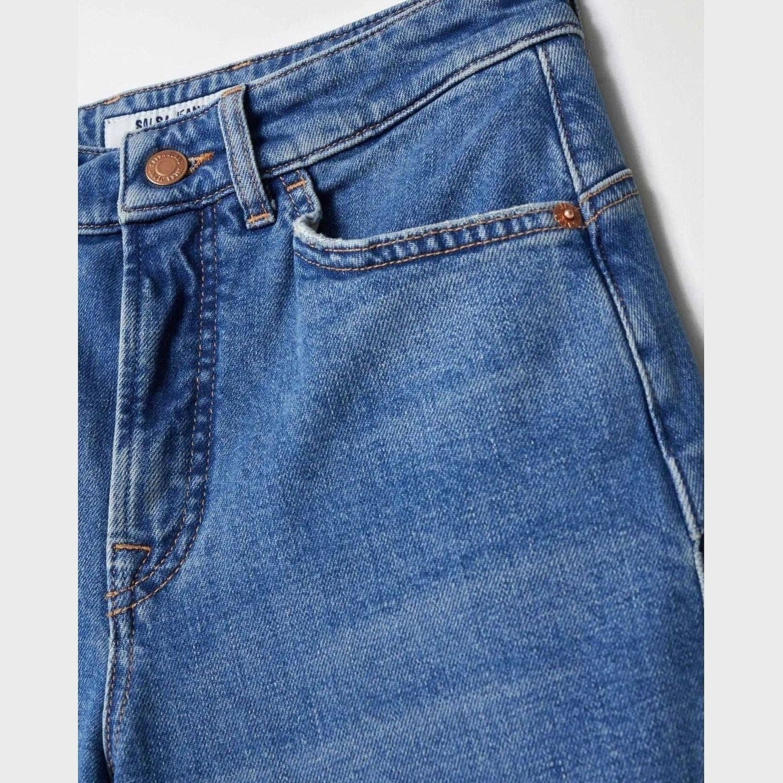 Women's Straight-Leg Jeans in Blue — Salsa Jeans, Made in Portugal | Maison Sarava Canada