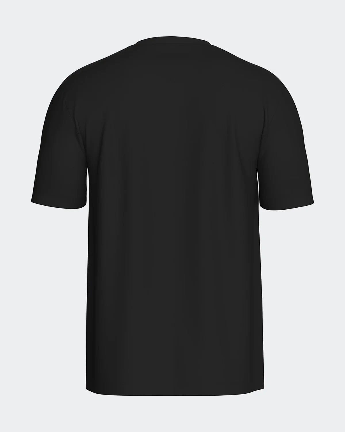 Maison Sarava black cotton crew neck t-shirt with short sleeves and a relaxed fit.