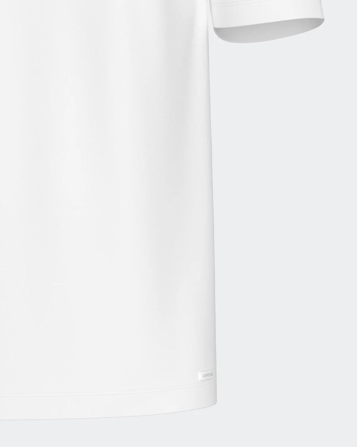 Maison Sarava white cotton crew neck t-shirt with short sleeves and a relaxed fit.