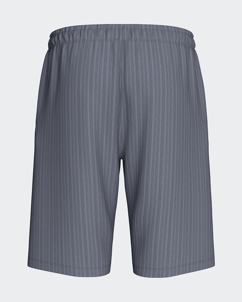Maison Sarava men's grey textured bermuda shorts with a modern fit and elastic waistband.