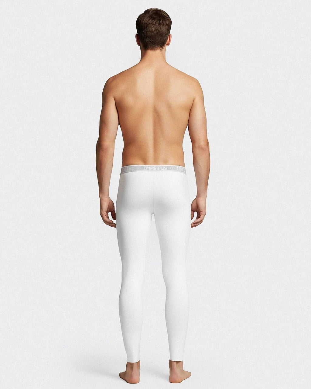 Maison Sarava white men's thermal leggings made from cotton and viscose with Outlast technology for heat regulation.