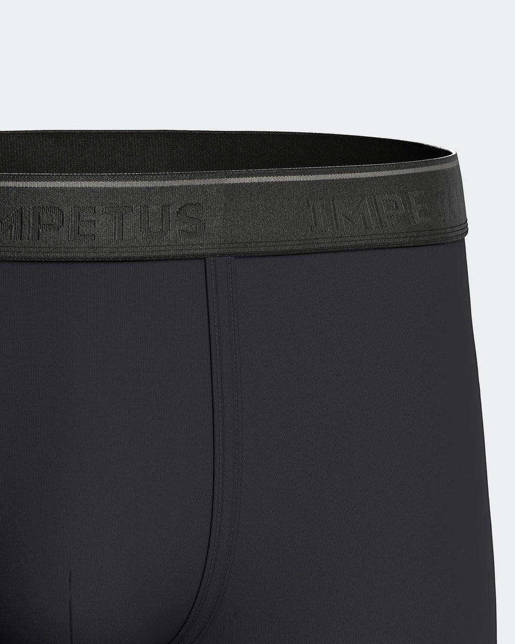 Maison Sarava black cotton blend boxer briefs with branded elastic waistband