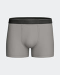 Maison Sarava grey cotton blend boxer briefs with black branded elastic waistband.