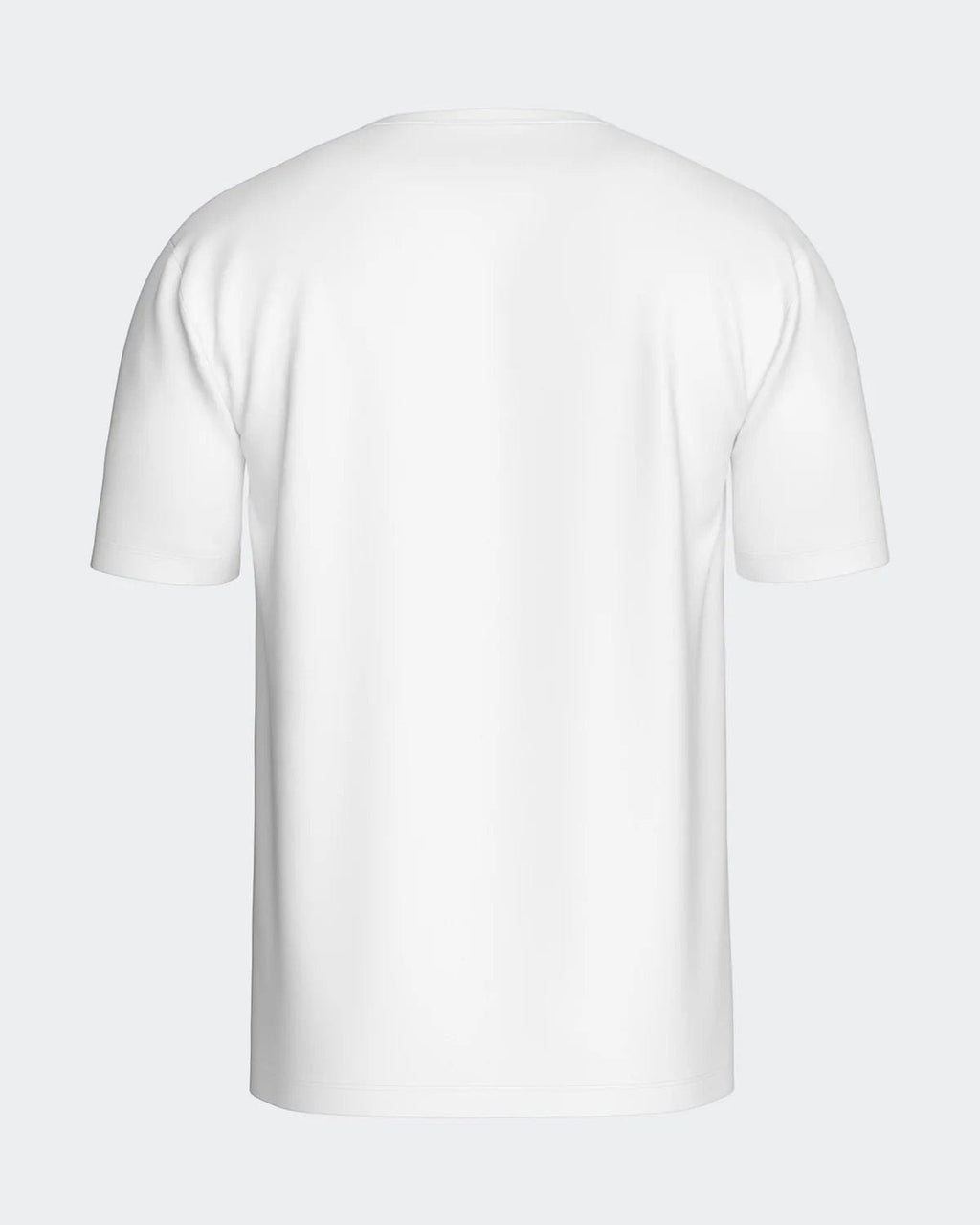 Maison Sarava white cotton classic crew neck t-shirt, short sleeves, timeless design for versatile wear.