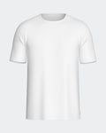 Maison Sarava white cotton crew neck t-shirt with short sleeves and a classic fit.