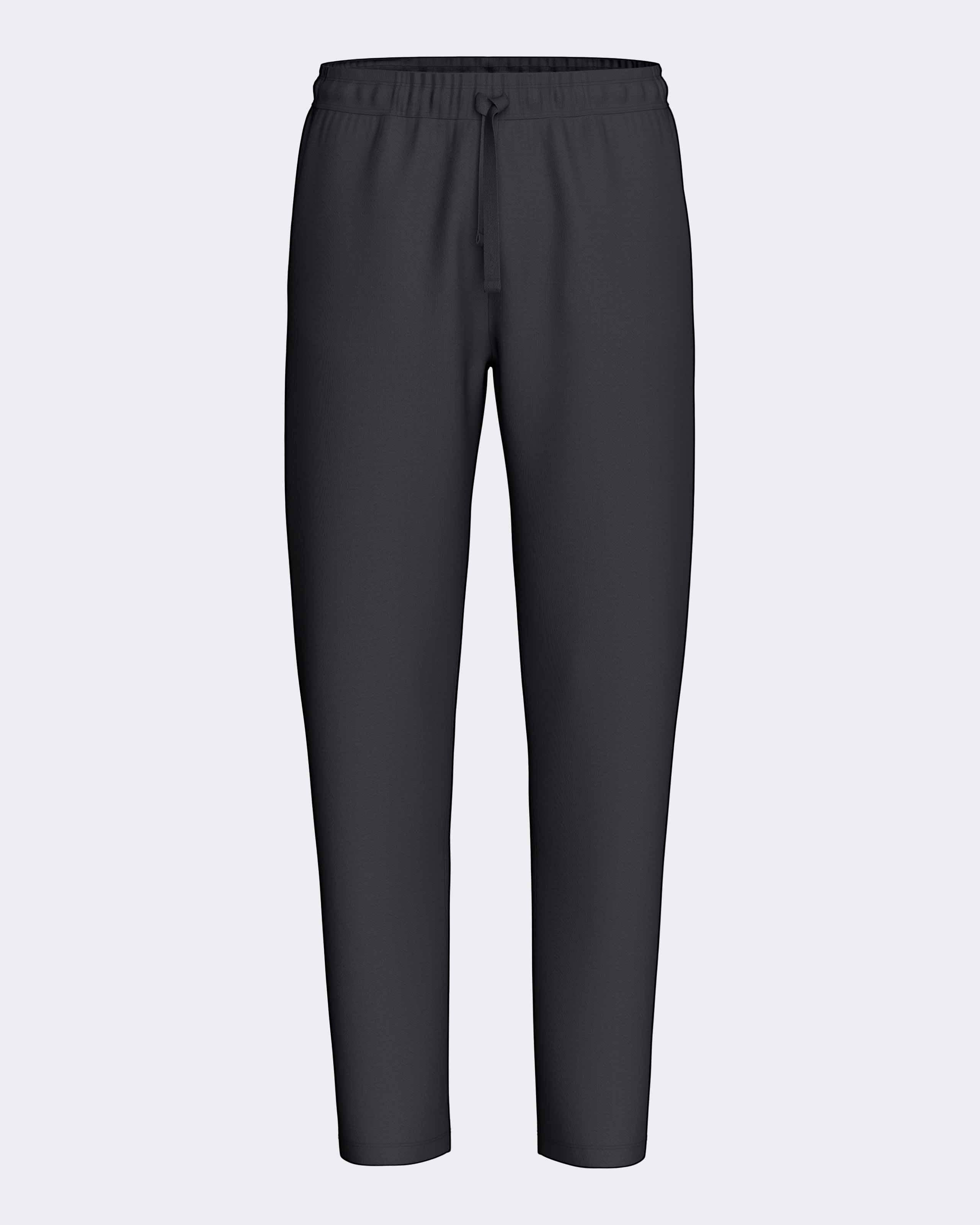 Maison Sarava dark grey lounge pants with drawstring waist and relaxed fit.