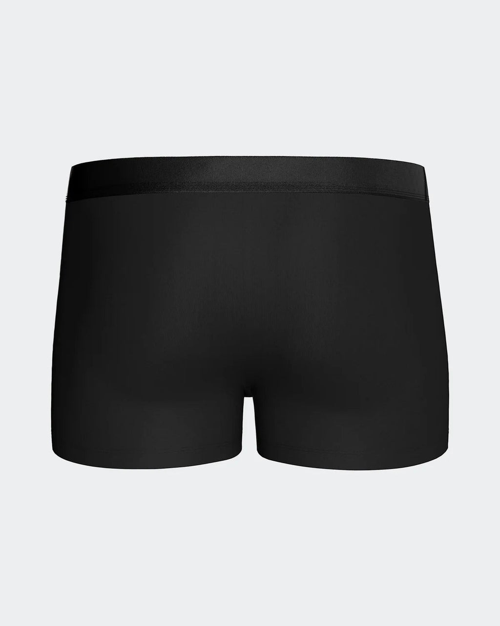 Maison Sarava black lyocell boxers with silver elastic waistband. Pack of 2.