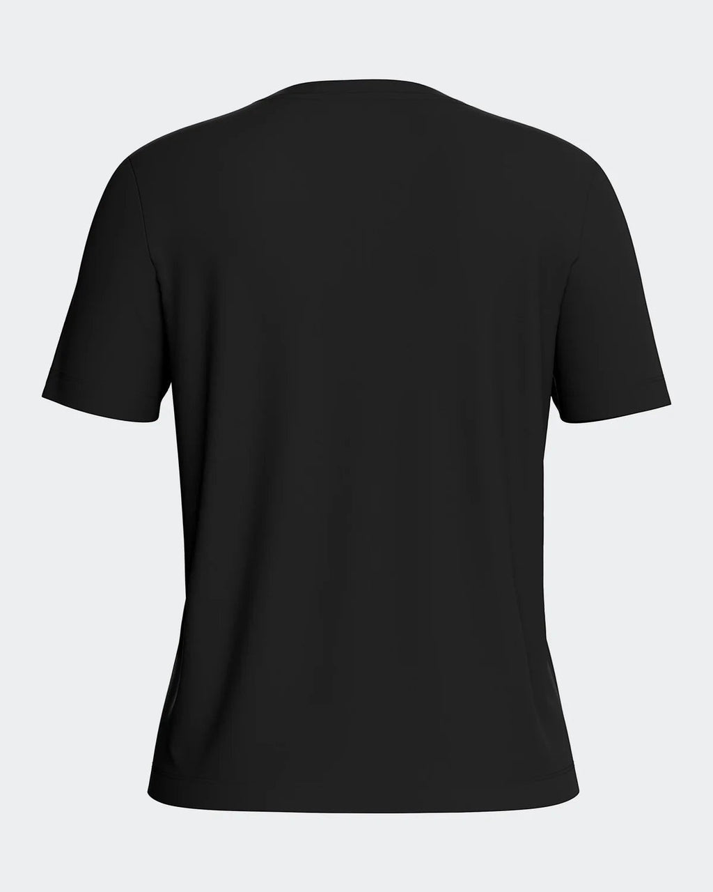 Maison Sarava women's black V-neck T-shirt made from TENCEL Lyocell, a soft and breathable sustainable fabric.