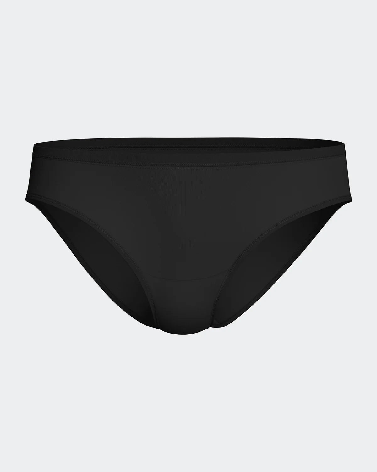 Maison Sarava black regular-waist period brief underwear for light flow, comfortable and thin for daily use.