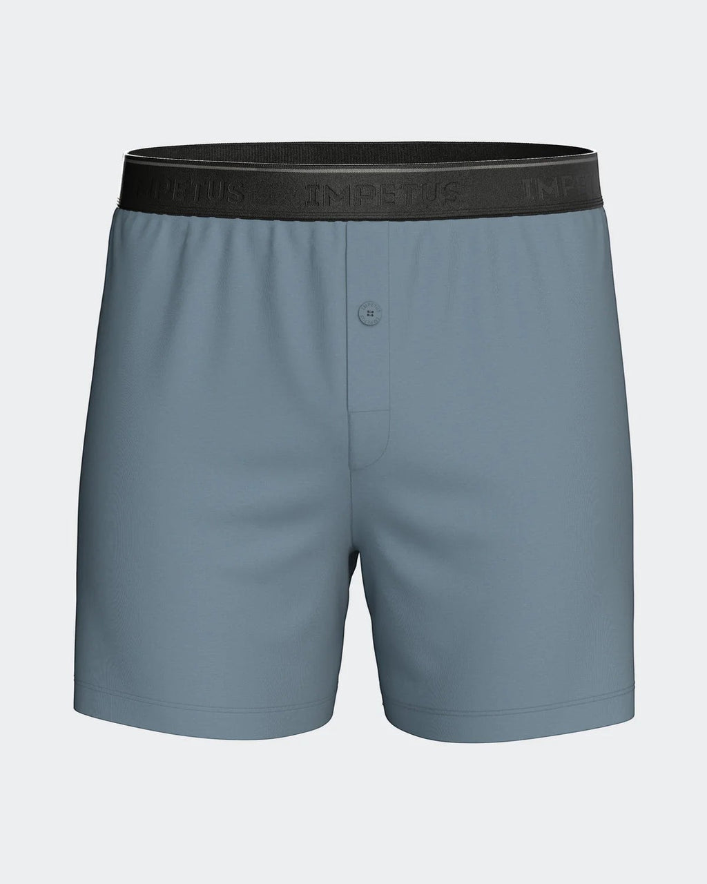 Maison Sarava blue cotton boxer briefs with elastic waistband and button fly