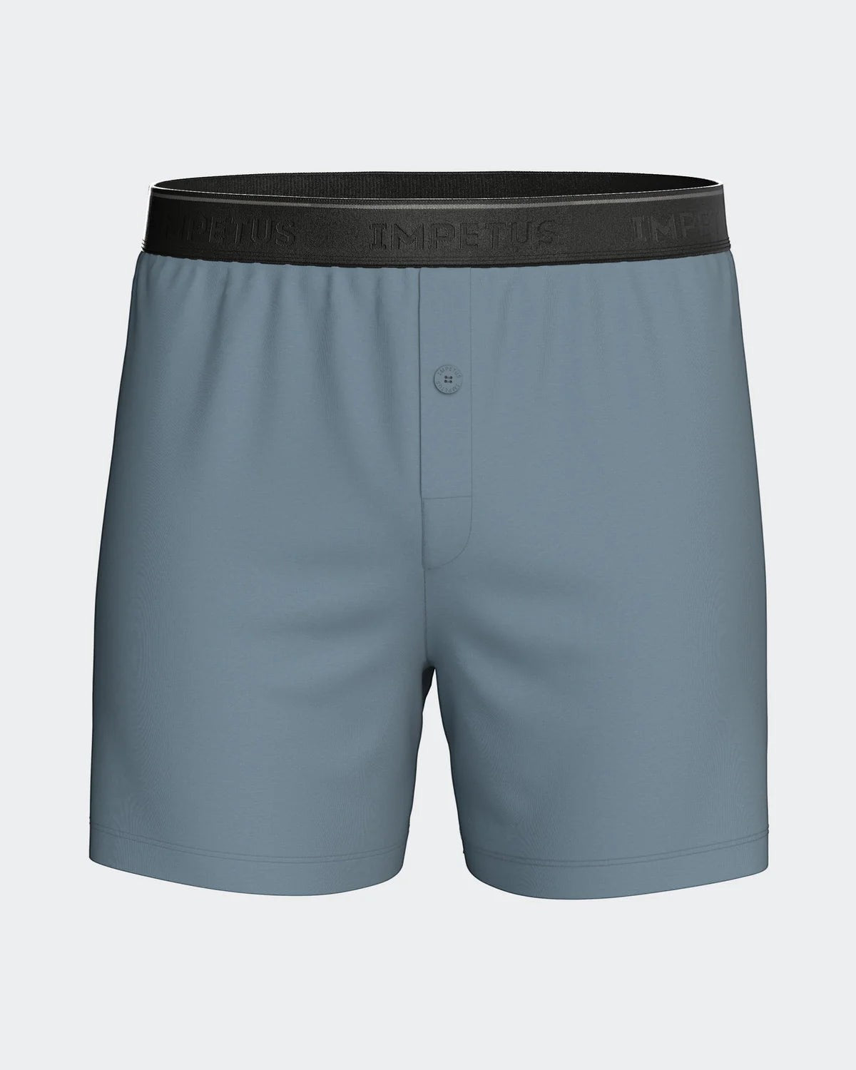 Maison Sarava blue cotton boxer briefs with elastic waistband and button fly