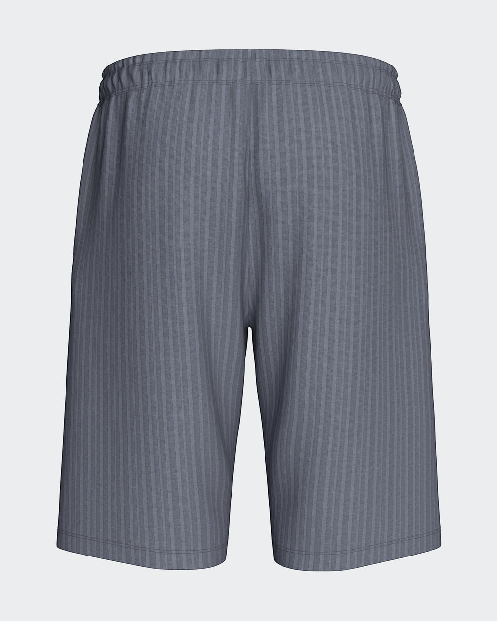 Maison Sarava men's grey textured bermuda shorts with a modern fit and elastic waistband.