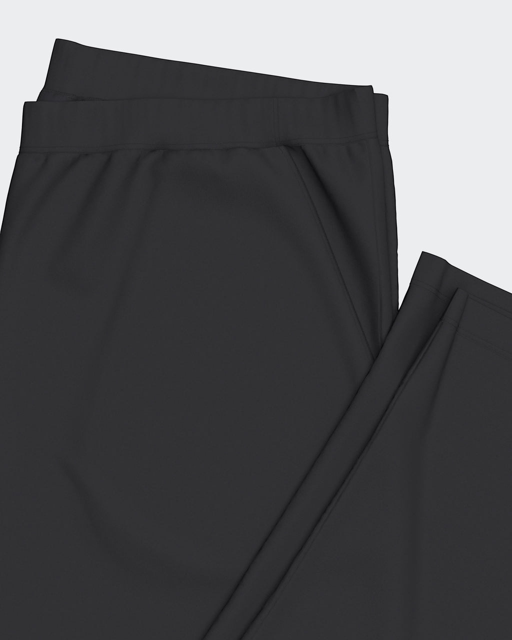 Maison Sarava men's black 100% organic cotton pyjama trousers with side pockets and elasticated waistband.