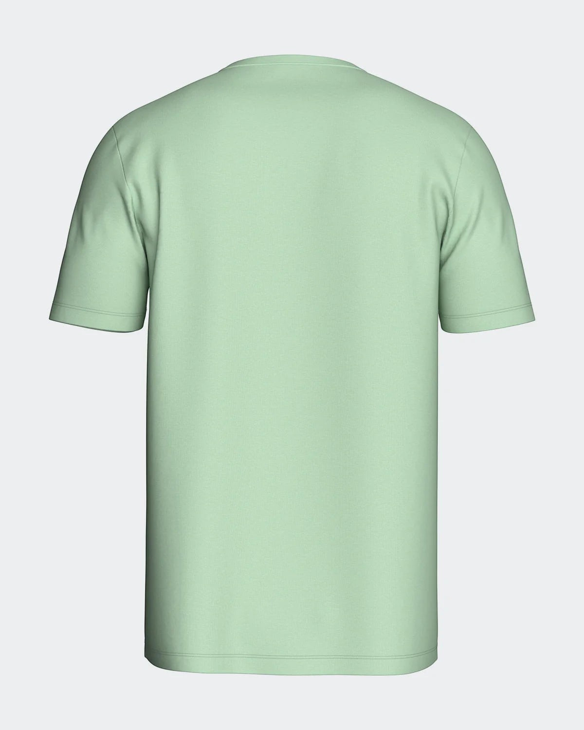 Maison Sarava men's light green short-sleeve modal lounge t-shirt with crew neck.
