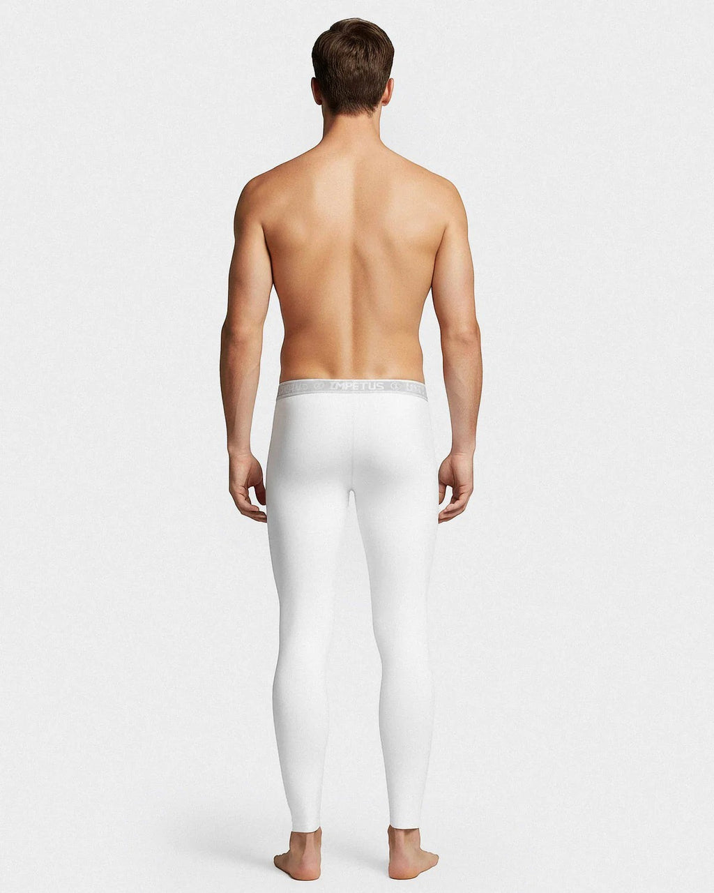 Maison Sarava white men's thermal leggings made from cotton and viscose with Outlast technology for heat regulation.