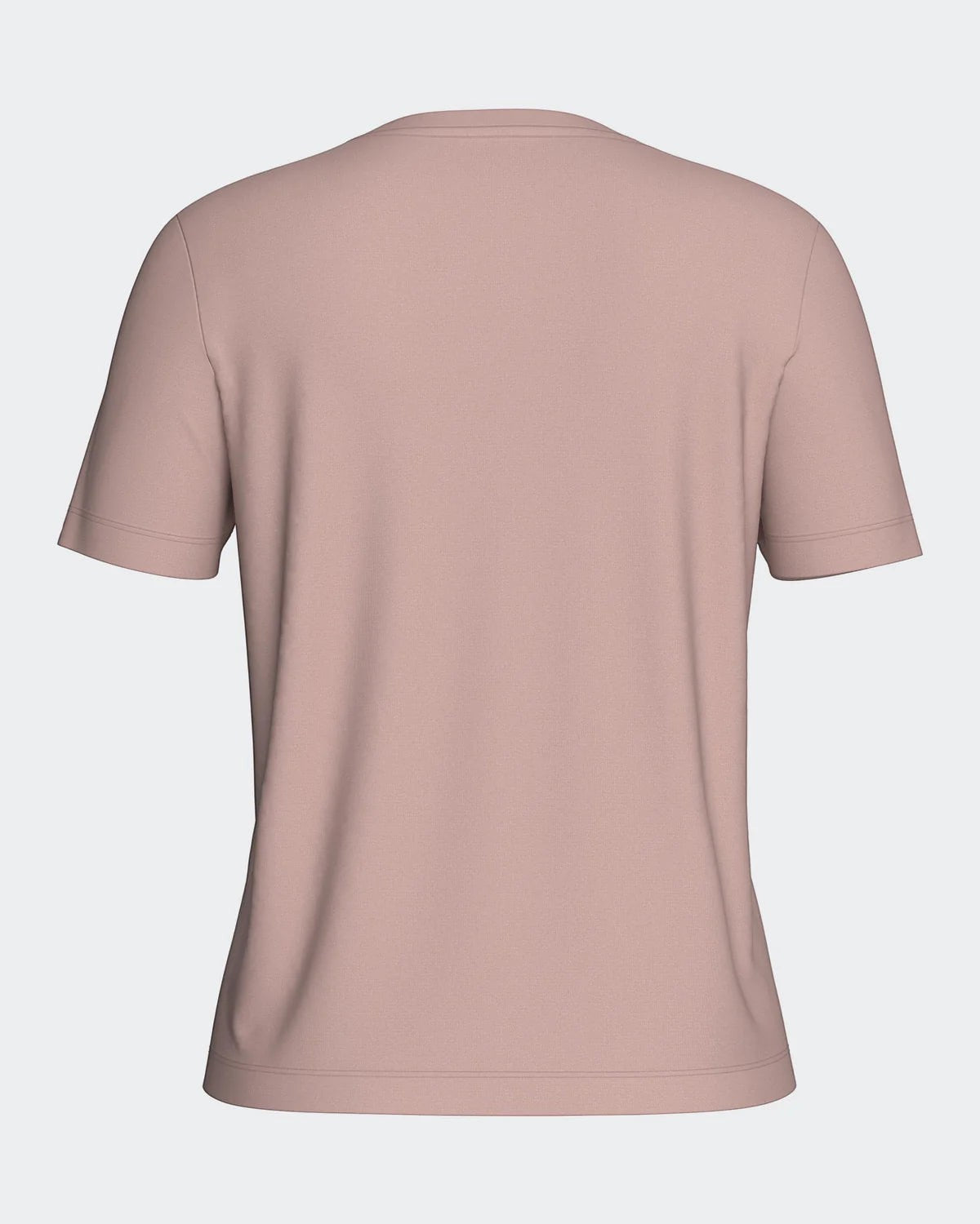 Maison Sarava women's dusty rose V-neck t-shirt made from TENCEL Lyocell, short sleeves, breathable and soft.