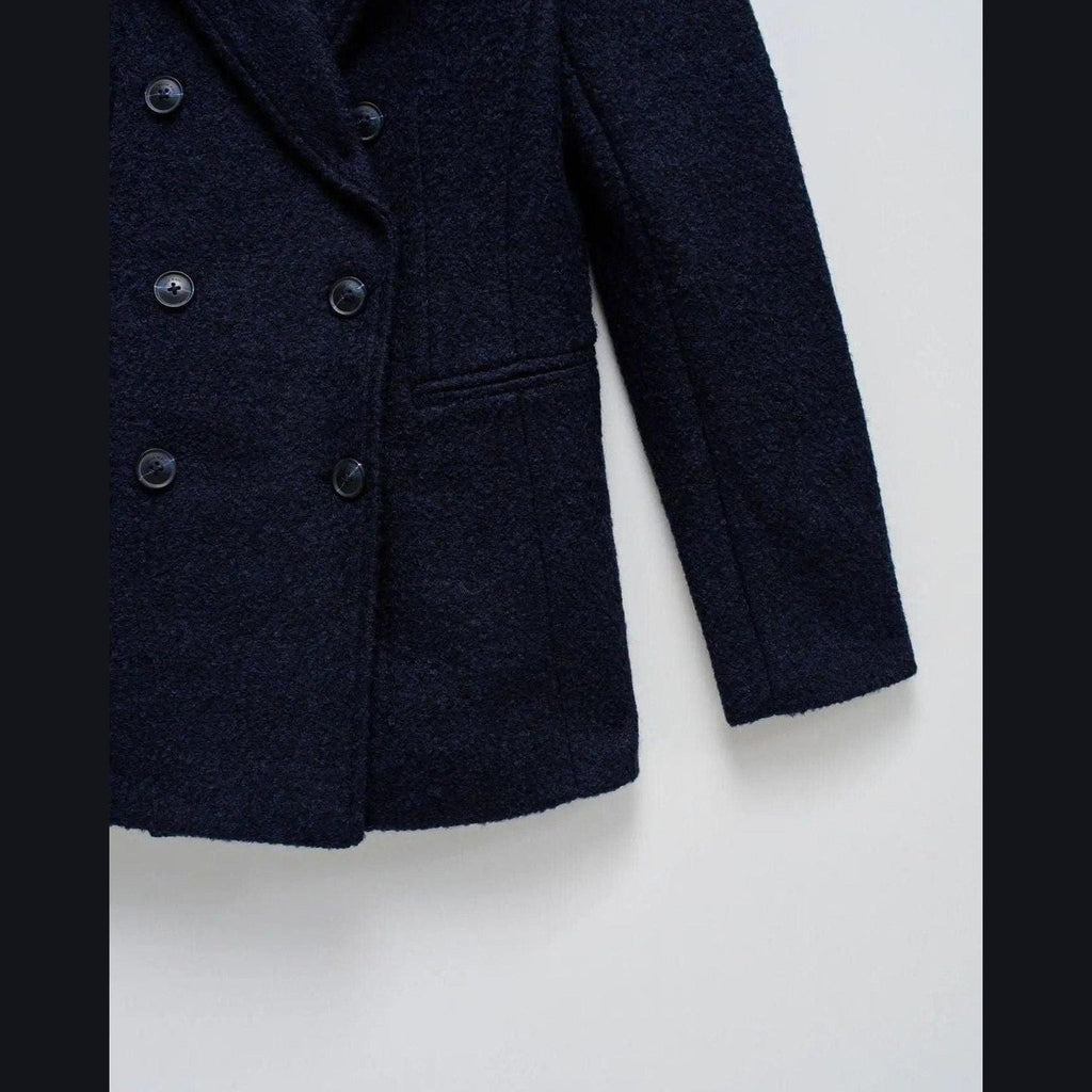 Women's Wool Navy Blazer — Salsa Jeans, Made in Portugal | Maison Sarava Canada