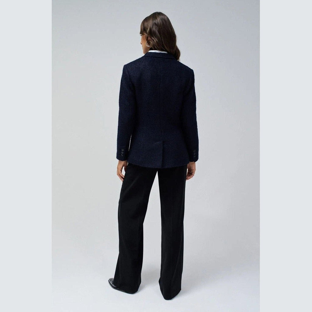 Women's Wool Navy Blazer — Salsa Jeans, Made in Portugal | Maison Sarava Canada