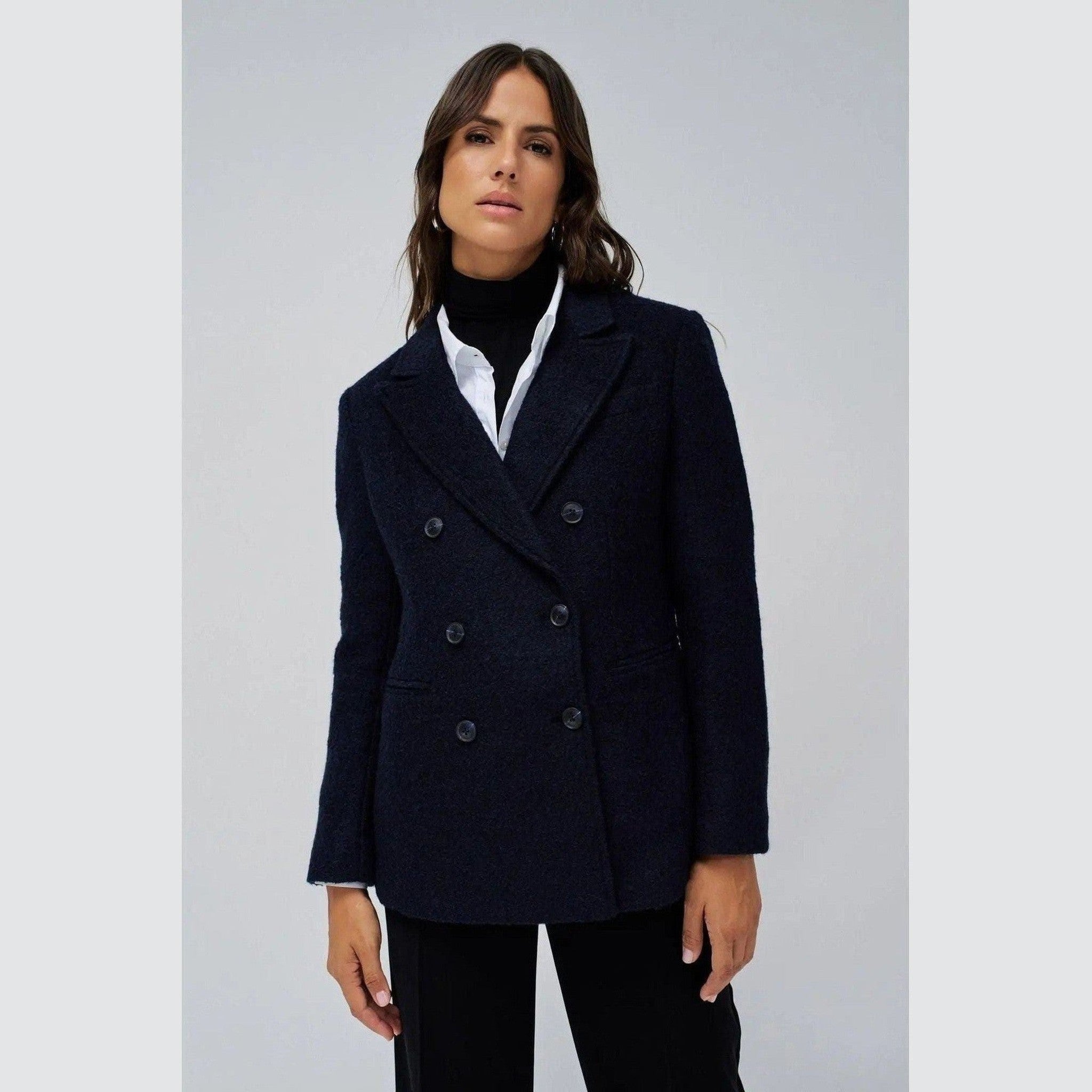 Women's Wool Navy Blazer