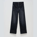 Women's High-Rise Straight-Leg Jeans in Black — Salsa Jeans | Maison Sarava Canada